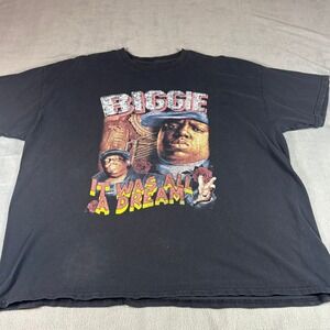 Notorious BIG Biggie Smalls It Was All A Dream Graphic T-Shirt Mens XL Black